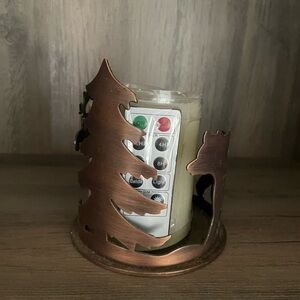 Copper Candle Holder with Remote